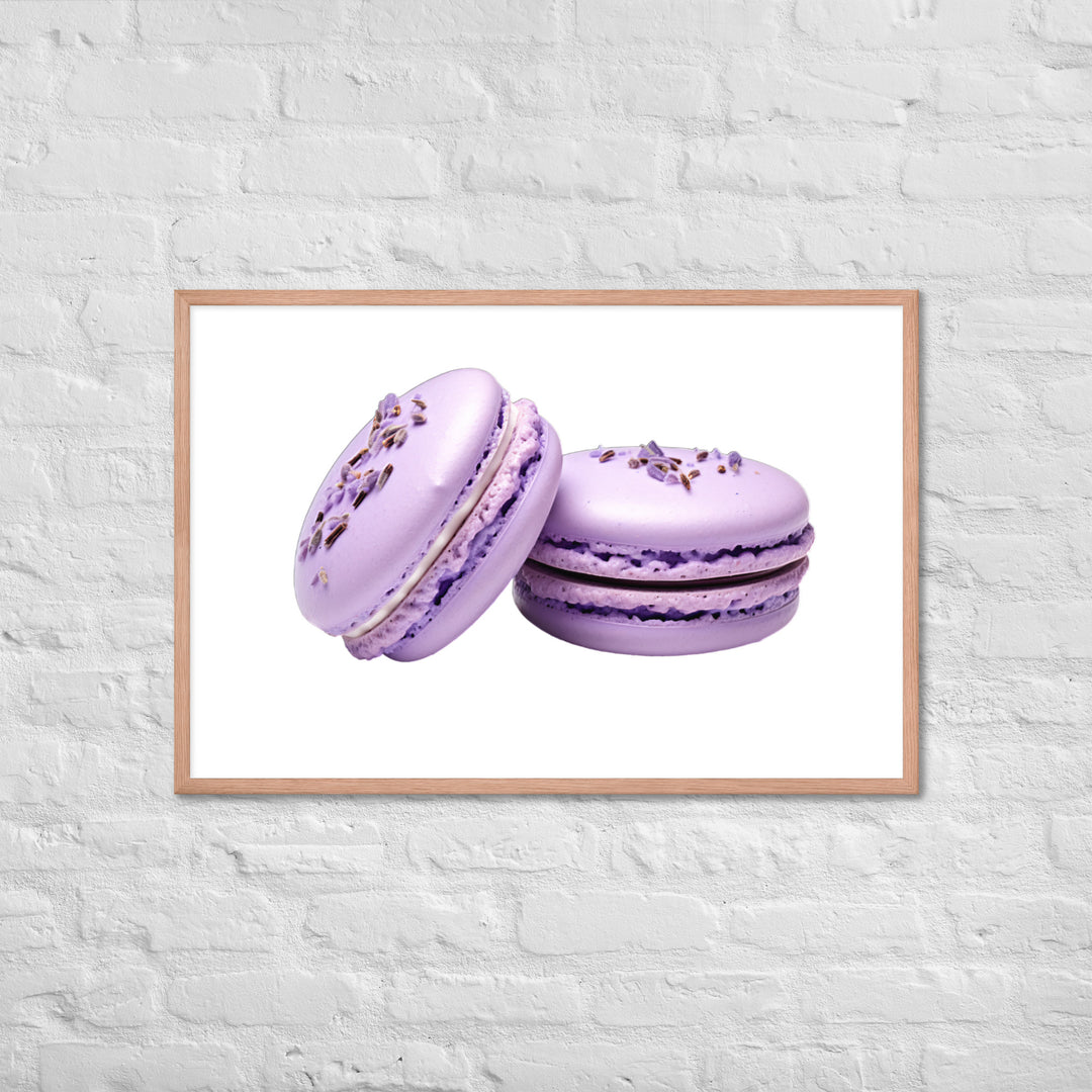 Lavender Macaron Framed poster 🤤 from Yumify.AI