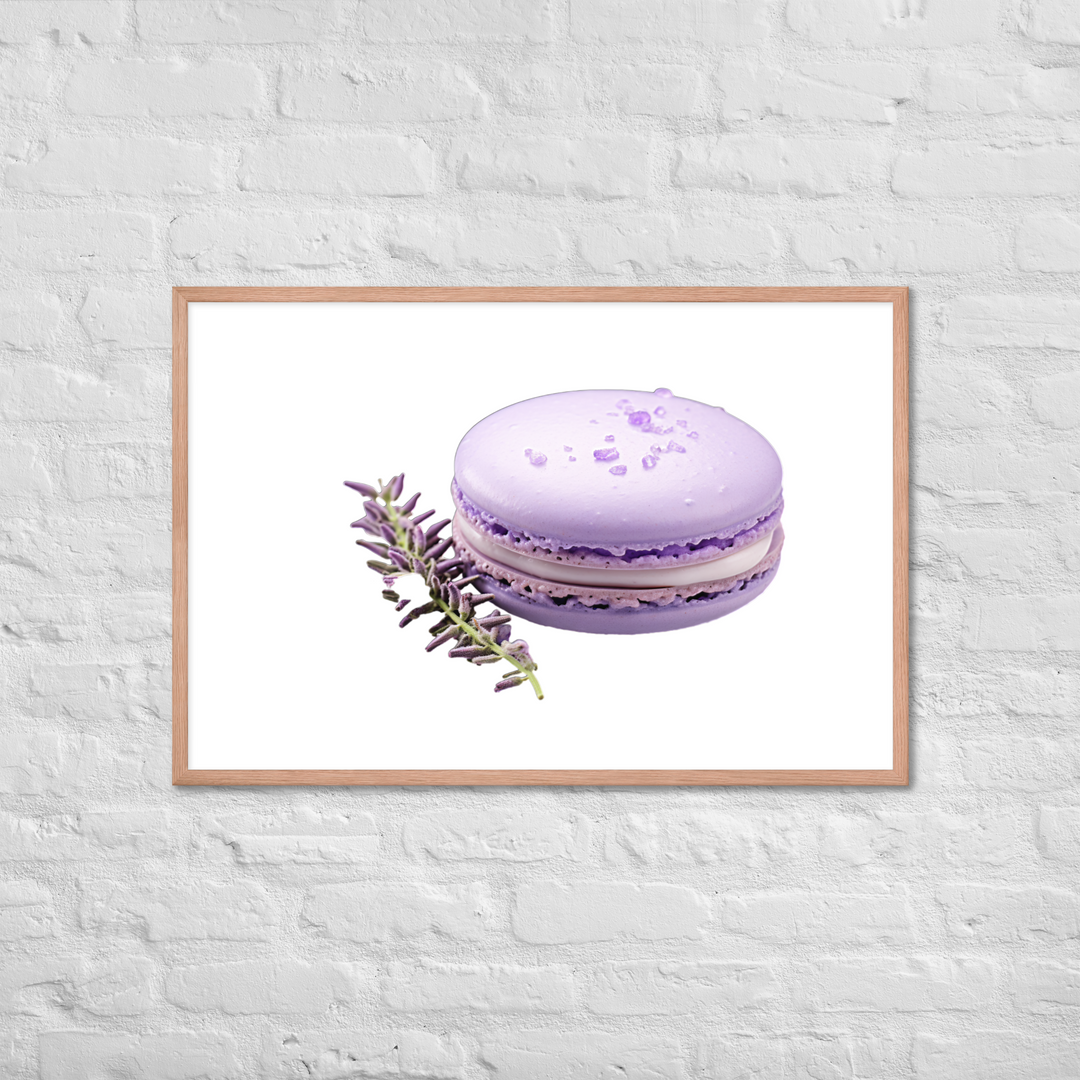 Lavender Macaron Framed poster 🤤 from Yumify.AI