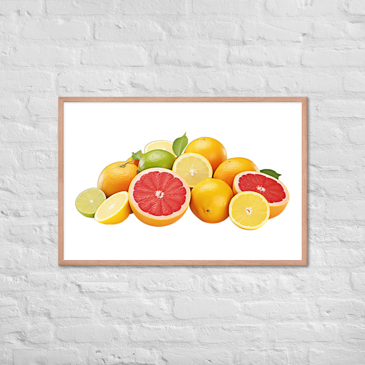 Tangy Citrus Medle Framed poster 🤤 from Yumify.AI