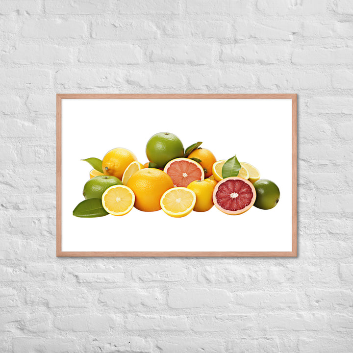 Tangy Citrus Medle Framed poster 🤤 from Yumify.AI