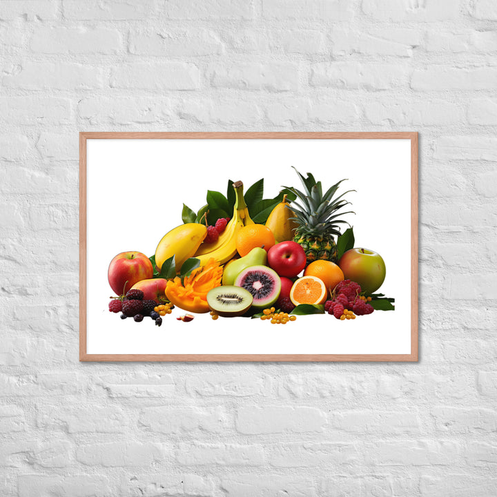 Exotic Tropical Fruits Framed poster 🤤 from Yumify.AI