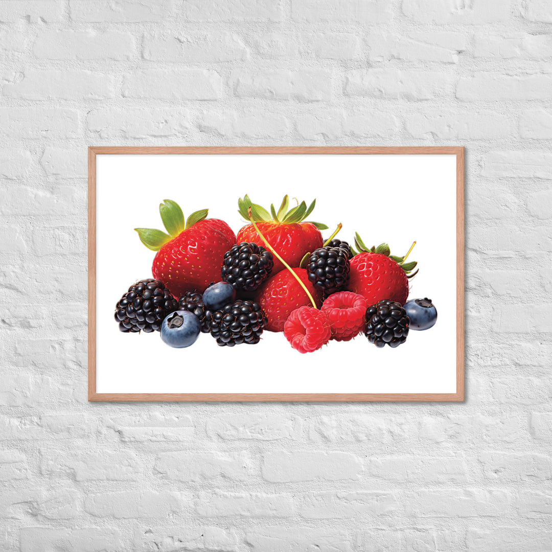 Berry Delight Assortment Framed poster 🤤 from Yumify.AI