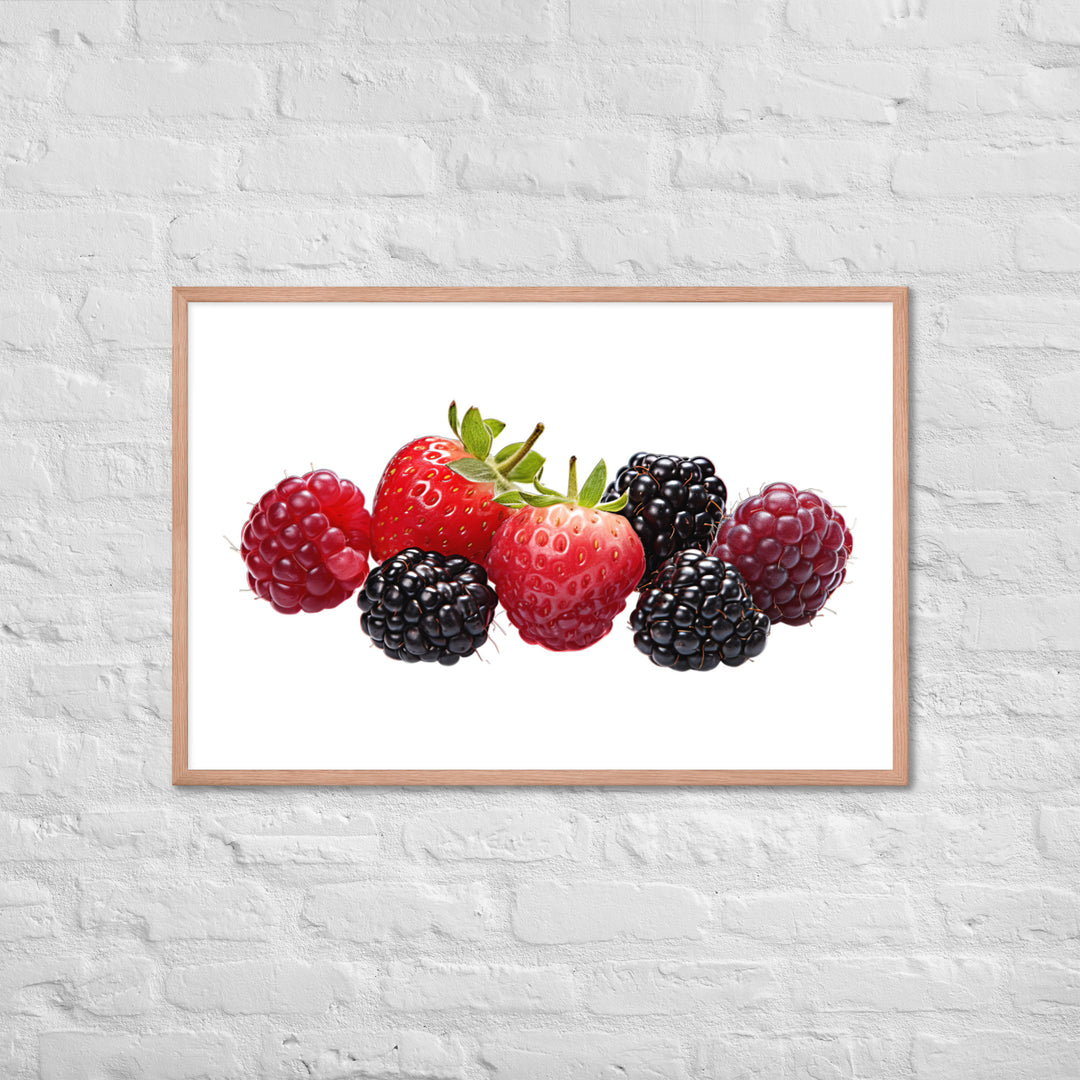 Berry Delight Assortment Framed poster 🤤 from Yumify.AI