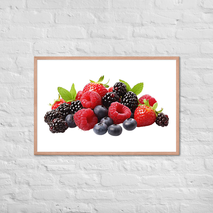 Berry Delight Assortment Framed poster 🤤 from Yumify.AI