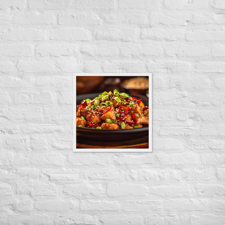 Kung Pao Chicken Framed poster 🤤 from Yumify.AI