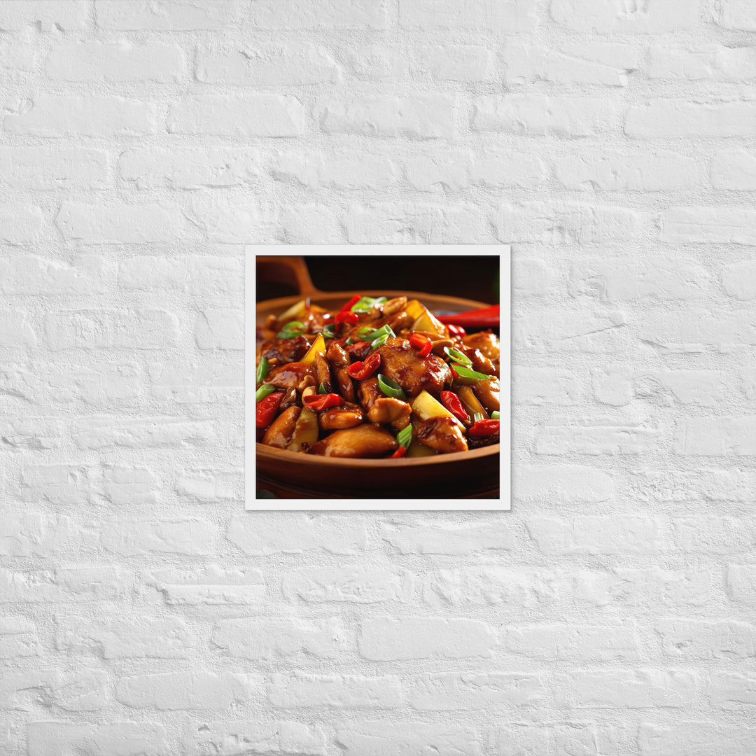 Kung Pao Chicken Framed poster 🤤 from Yumify.AI