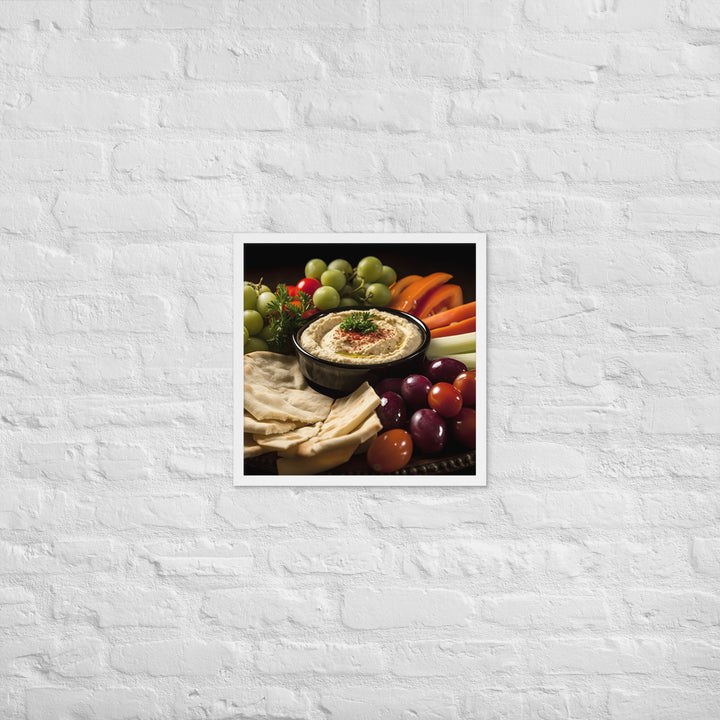 Hummus Framed poster 🤤 from Yumify.AI