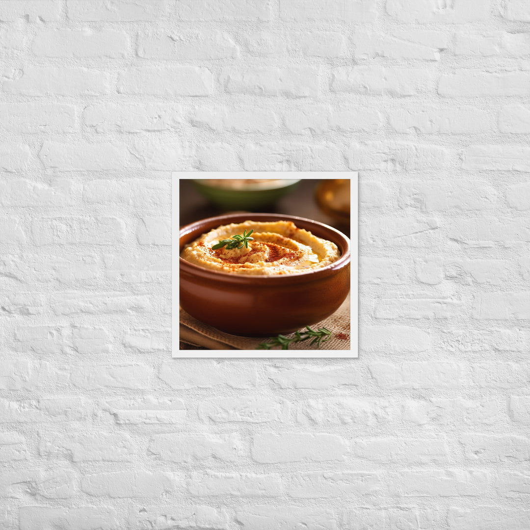 Hummus Framed poster 🤤 from Yumify.AI