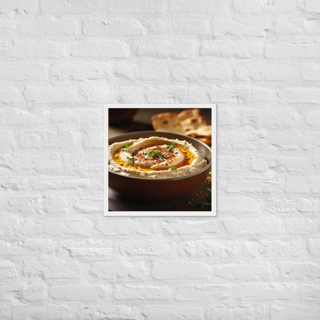 Hummus Framed poster 🤤 from Yumify.AI