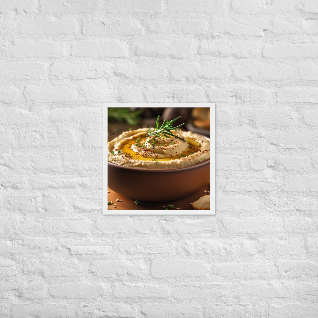 Hummus Framed poster 🤤 from Yumify.AI