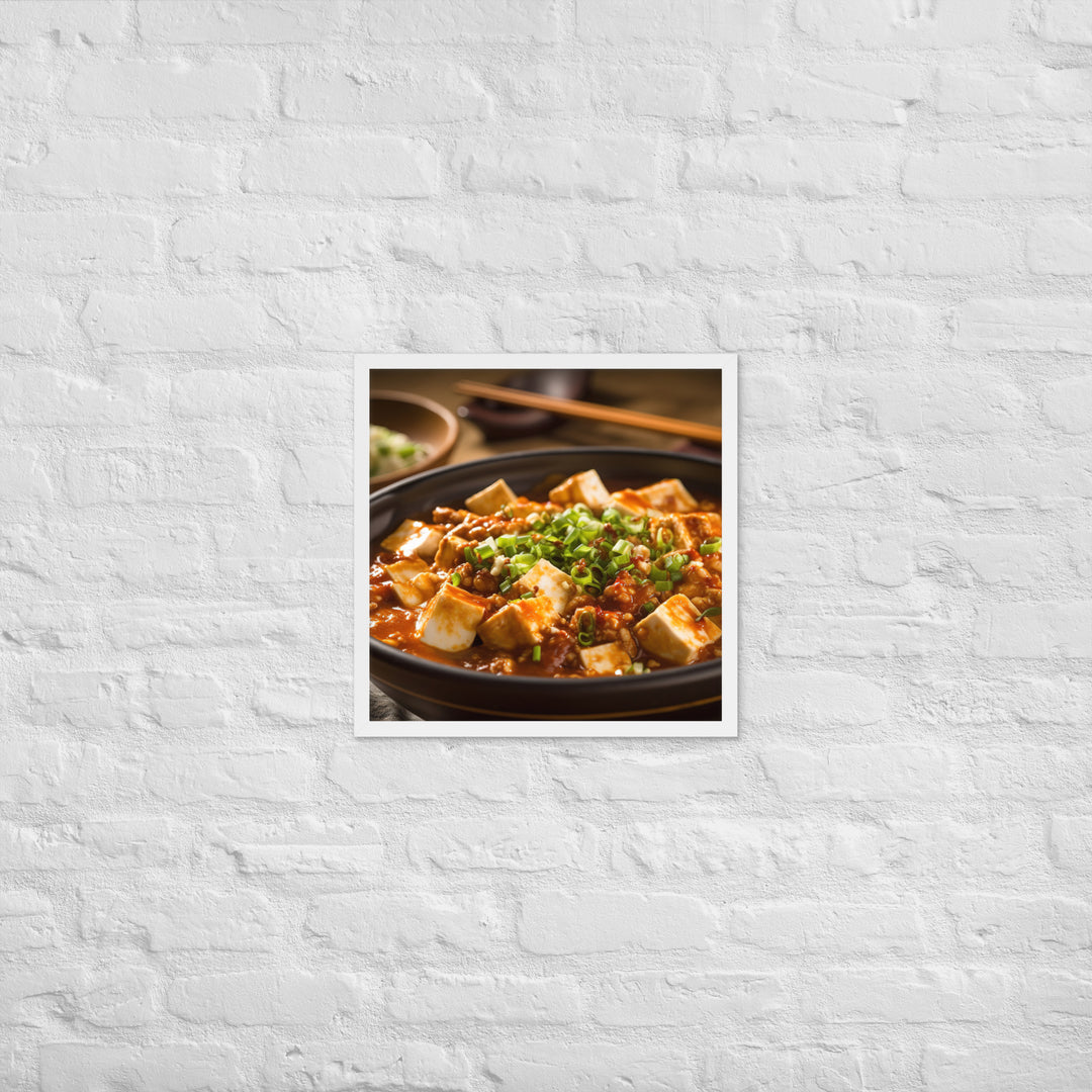 Mapo Tofu Framed poster 🤤 from Yumify.AI