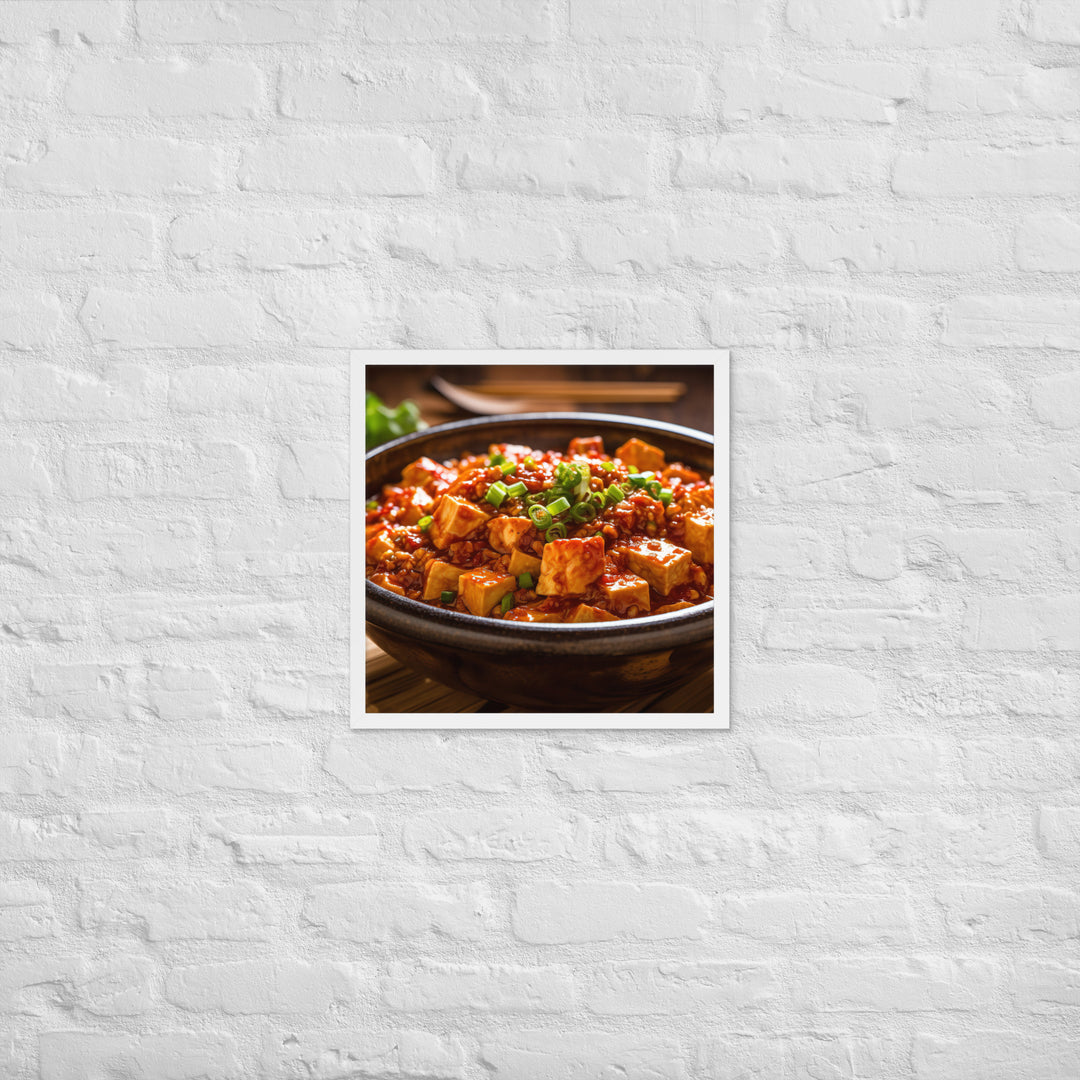 Mapo Tofu Framed poster 🤤 from Yumify.AI