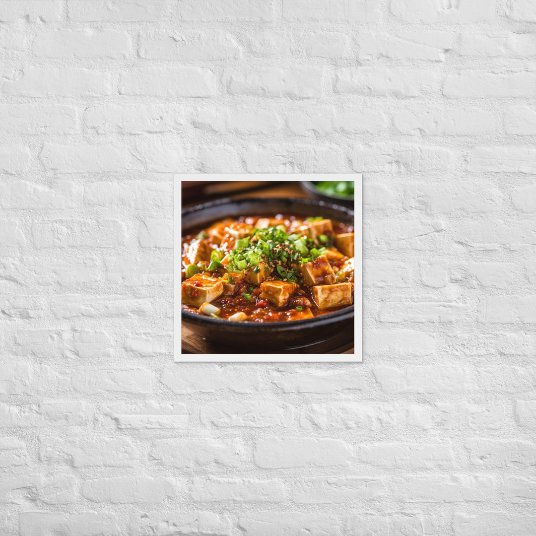 Mapo Tofu Framed poster 🤤 from Yumify.AI