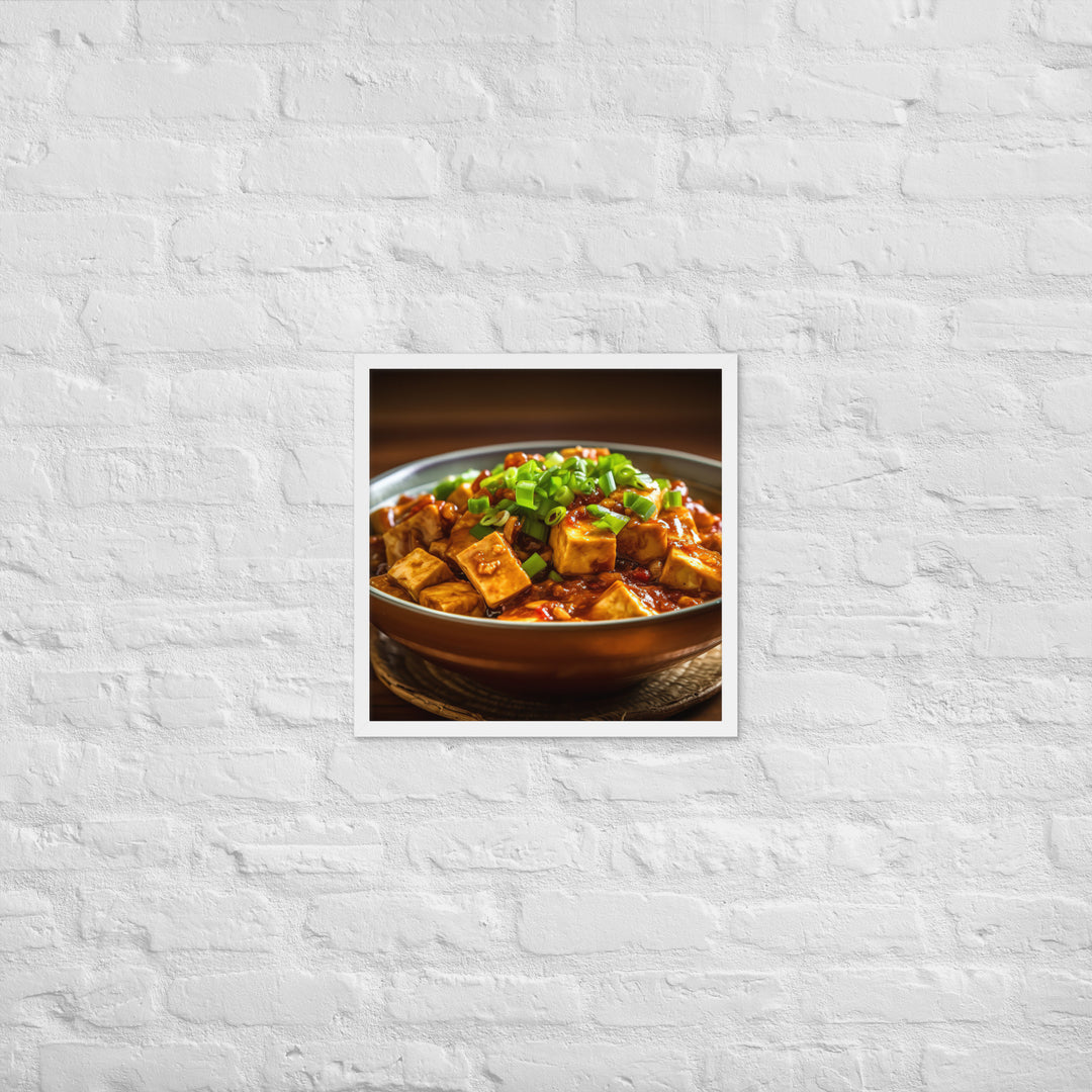 Mapo Tofu Framed poster 🤤 from Yumify.AI