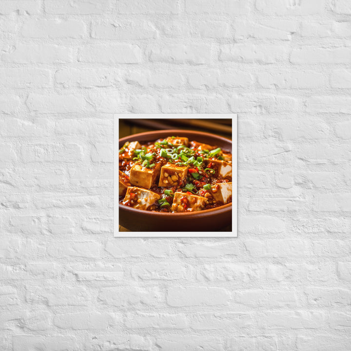 Mapo Tofu Framed poster 🤤 from Yumify.AI