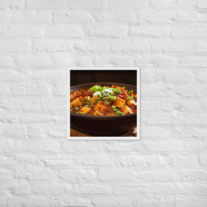 Mapo Tofu Framed poster 🤤 from Yumify.AI