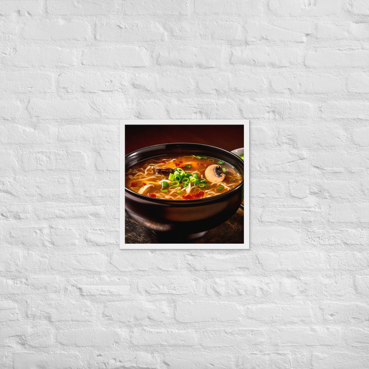 Hot and Sour Soup Framed poster 🤤 from Yumify.AI