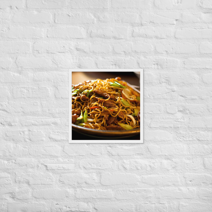 Chow Mein Framed poster 🤤 from Yumify.AI