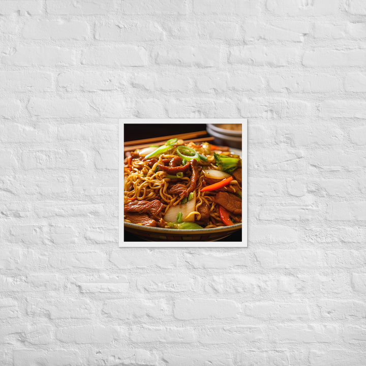 Chow Mein Framed poster 🤤 from Yumify.AI