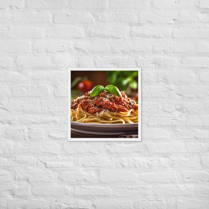 Spaghetti Bolognese Framed poster 🤤 from Yumify.AI