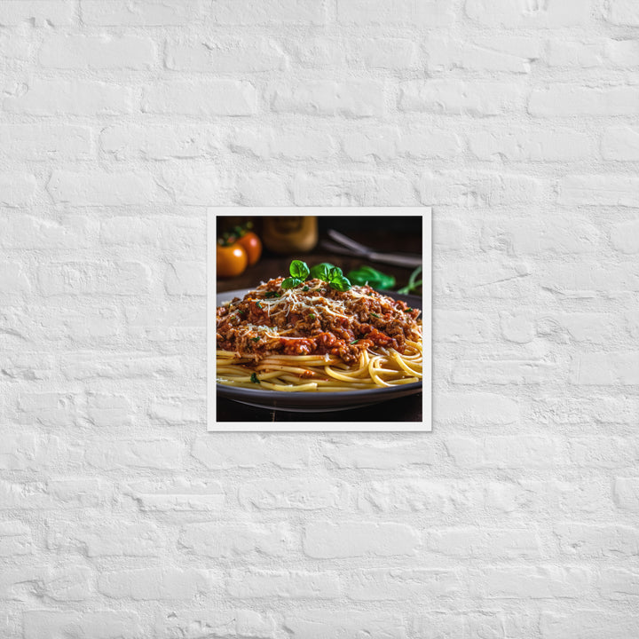 Spaghetti Bolognese Framed poster 🤤 from Yumify.AI