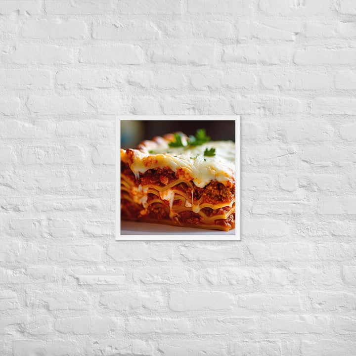 Lasagna Framed poster 🤤 from Yumify.AI