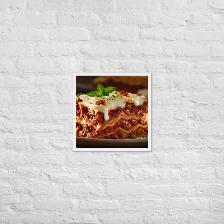 Lasagna Framed poster 🤤 from Yumify.AI