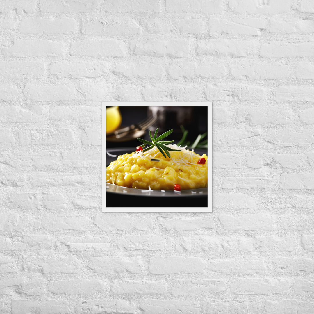 Risotto alla Milanese Framed poster 🤤 from Yumify.AI