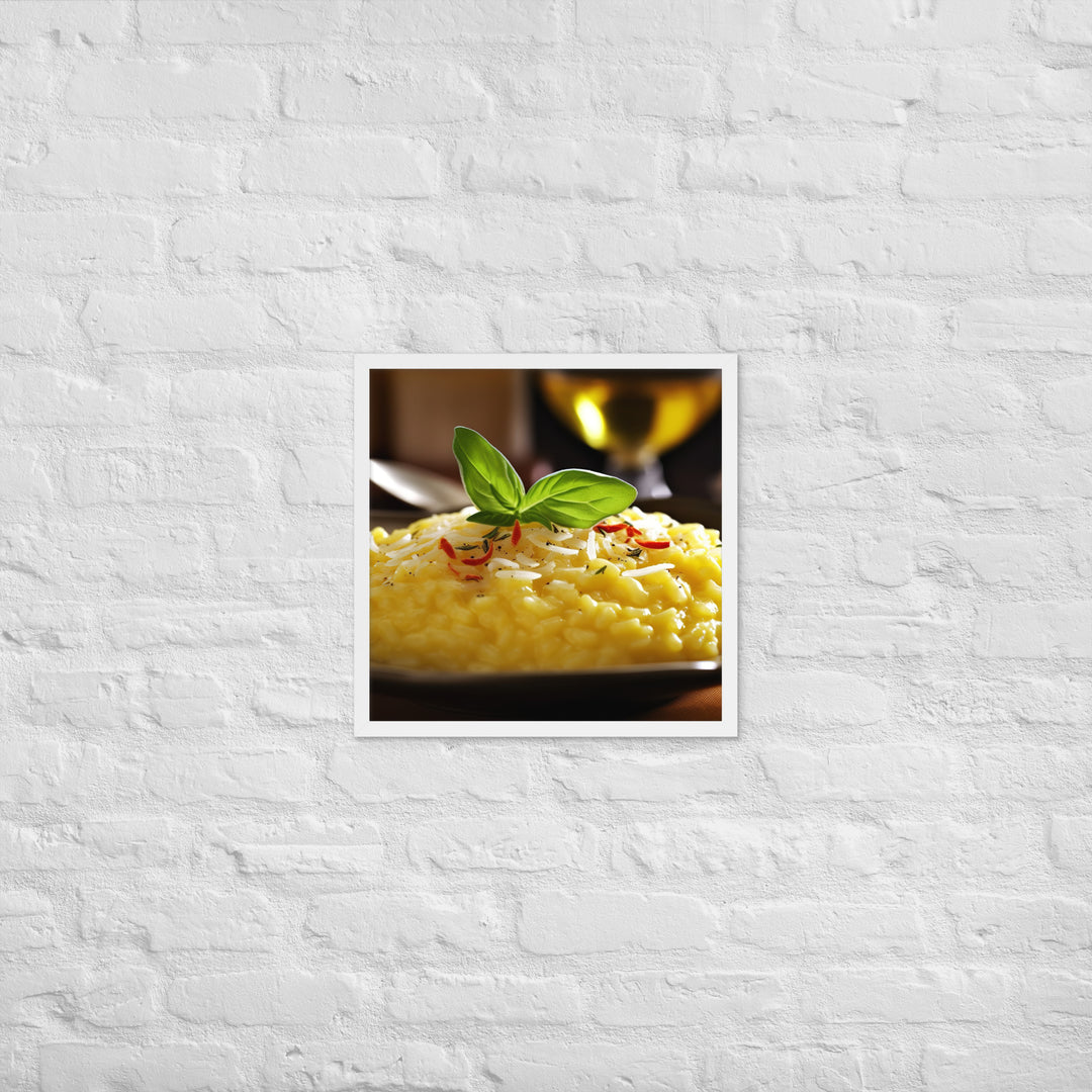 Risotto alla Milanese Framed poster 🤤 from Yumify.AI