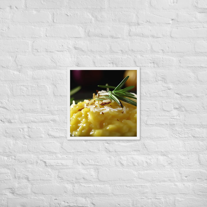 Risotto alla Milanese Framed poster 🤤 from Yumify.AI