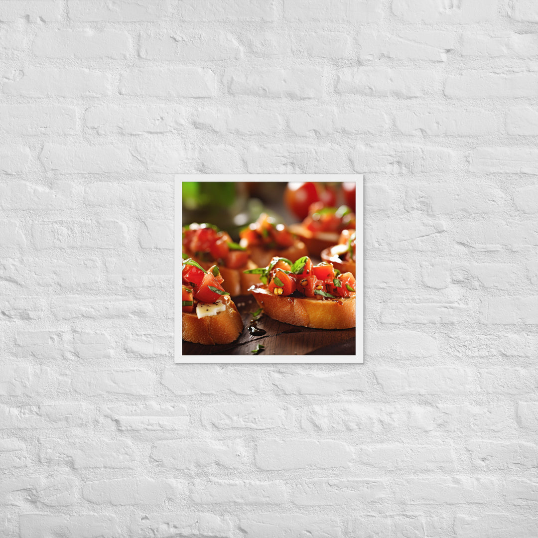 Bruschetta Framed poster 🤤 from Yumify.AI