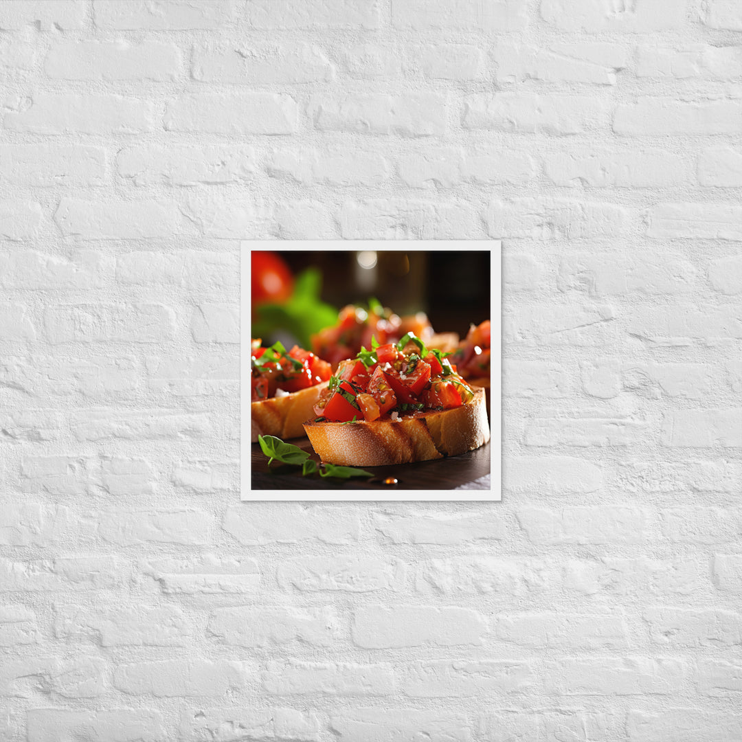 Bruschetta Framed poster 🤤 from Yumify.AI