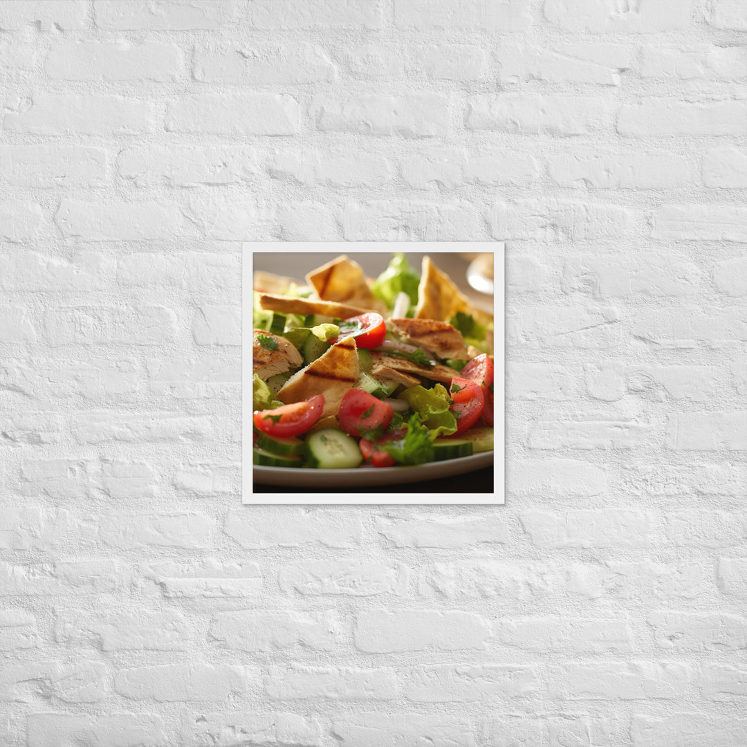 Fattoush Framed poster 🤤 from Yumify.AI