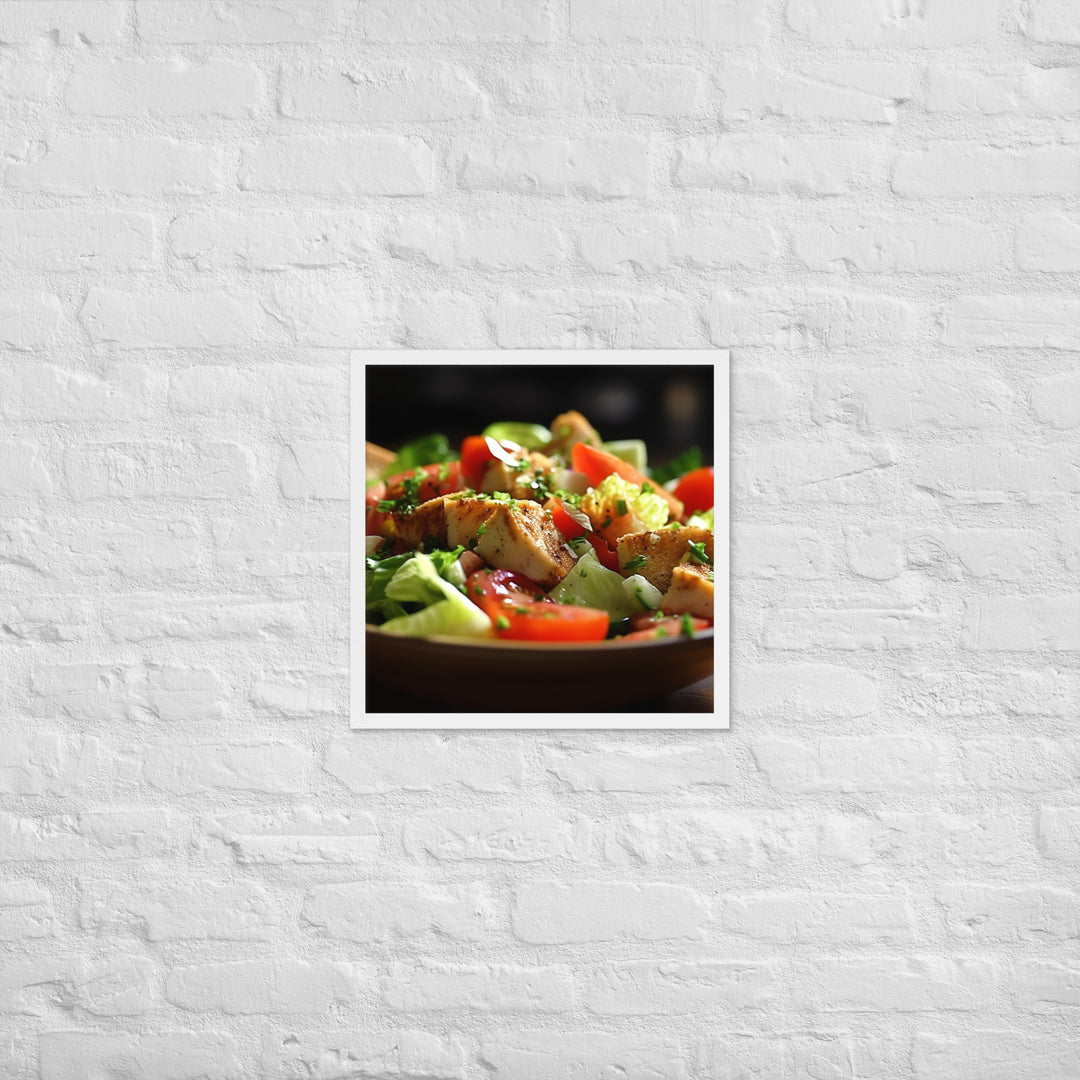 Fattoush Framed poster 🤤 from Yumify.AI