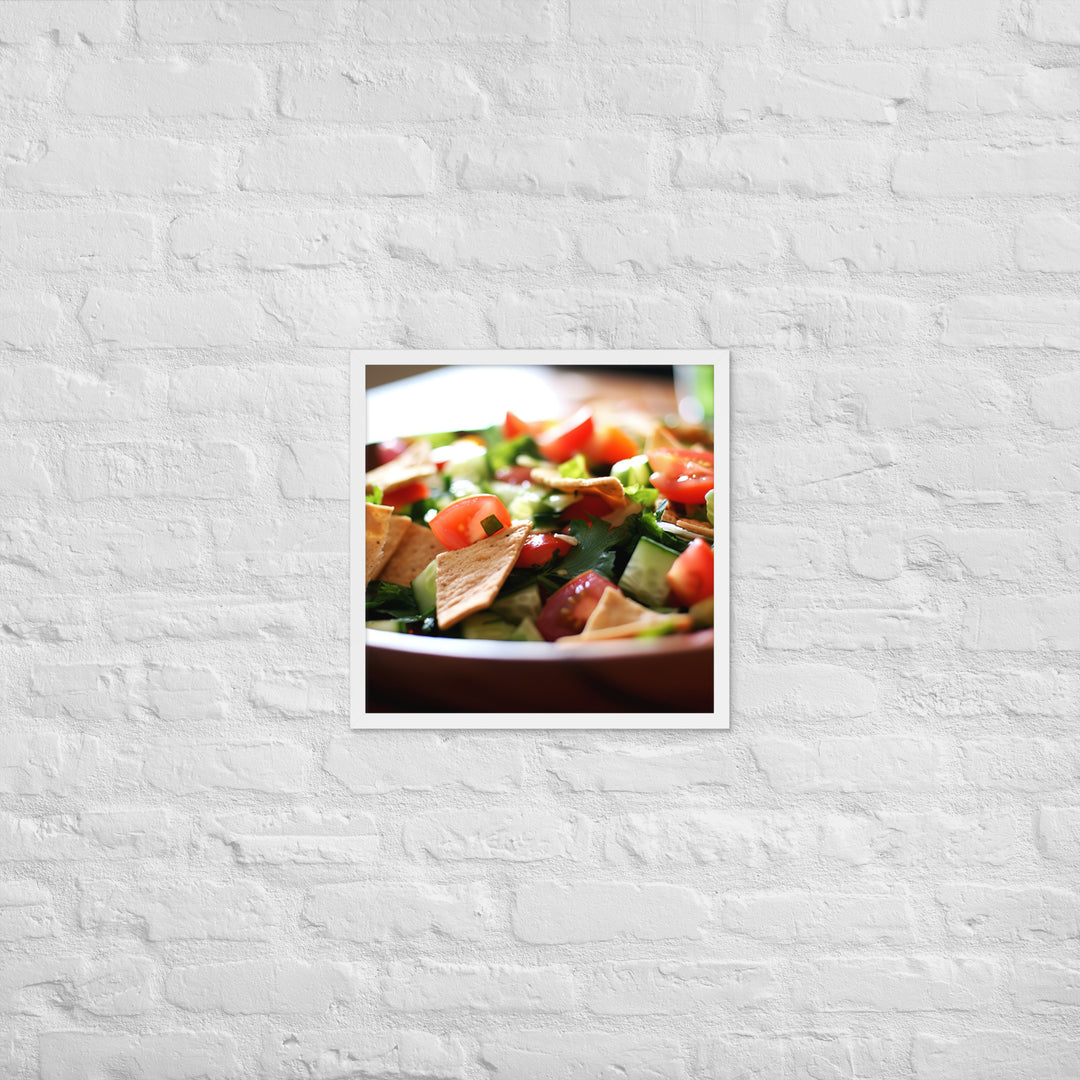 Fattoush Framed poster 🤤 from Yumify.AI