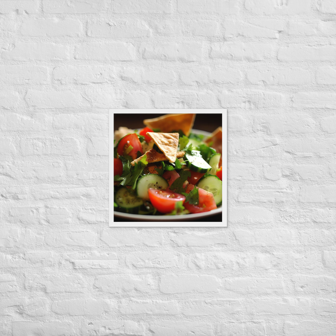 Fattoush Framed poster 🤤 from Yumify.AI