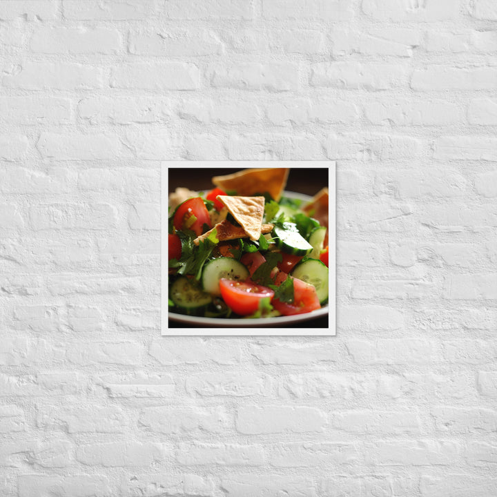 Fattoush Framed poster 🤤 from Yumify.AI