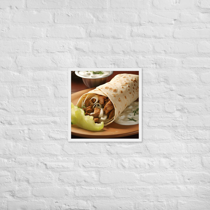 Shawarma Framed poster 🤤 from Yumify.AI