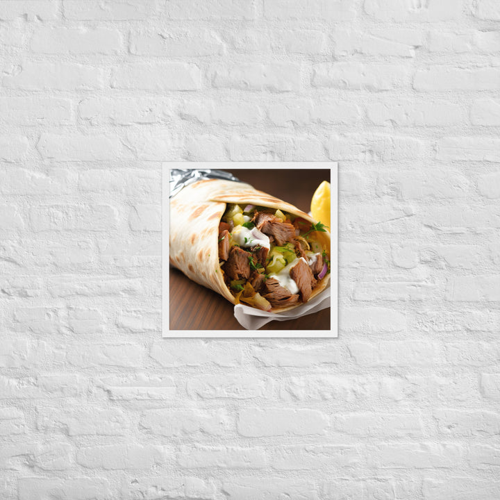 Shawarma Framed poster 🤤 from Yumify.AI