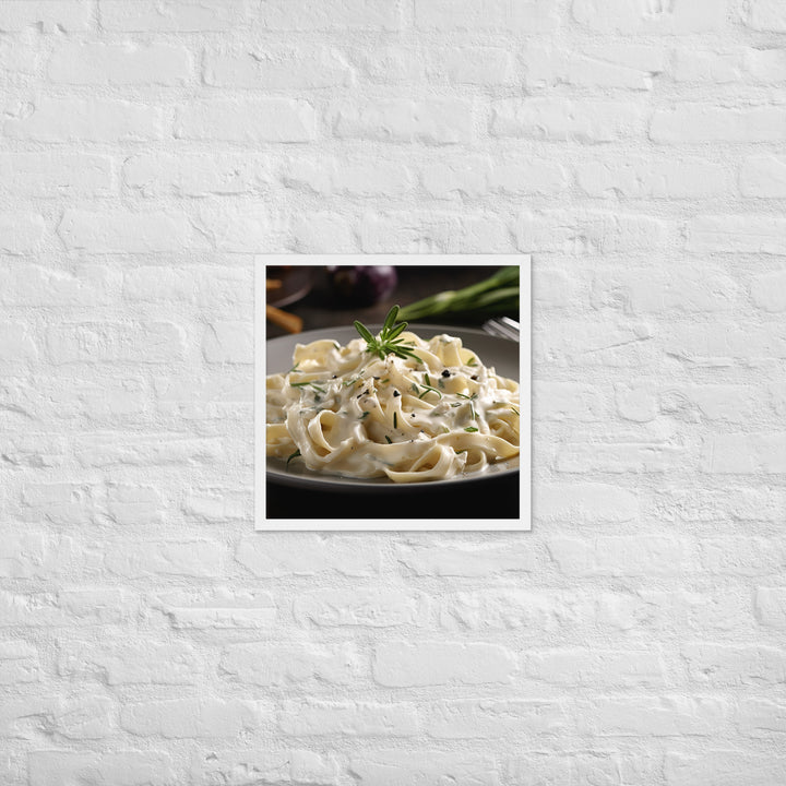 Fettuccine Alfredo Framed poster 🤤 from Yumify.AI