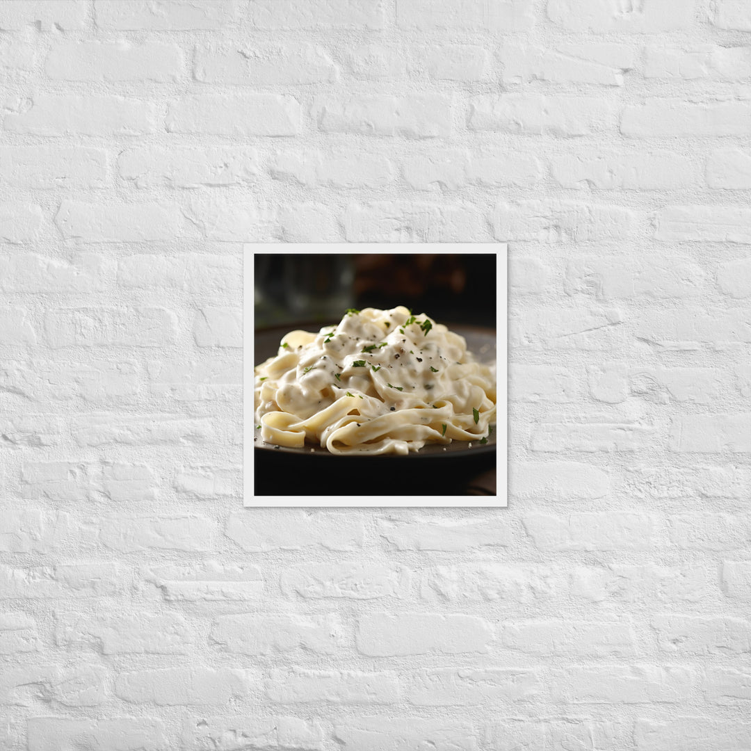 Fettuccine Alfredo Framed poster 🤤 from Yumify.AI