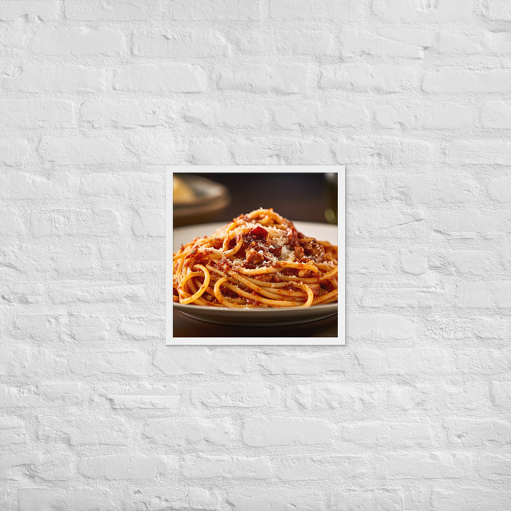 Amatriciana Framed poster 🤤 from Yumify.AI