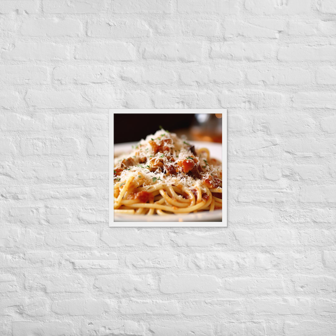 Amatriciana Framed poster 🤤 from Yumify.AI