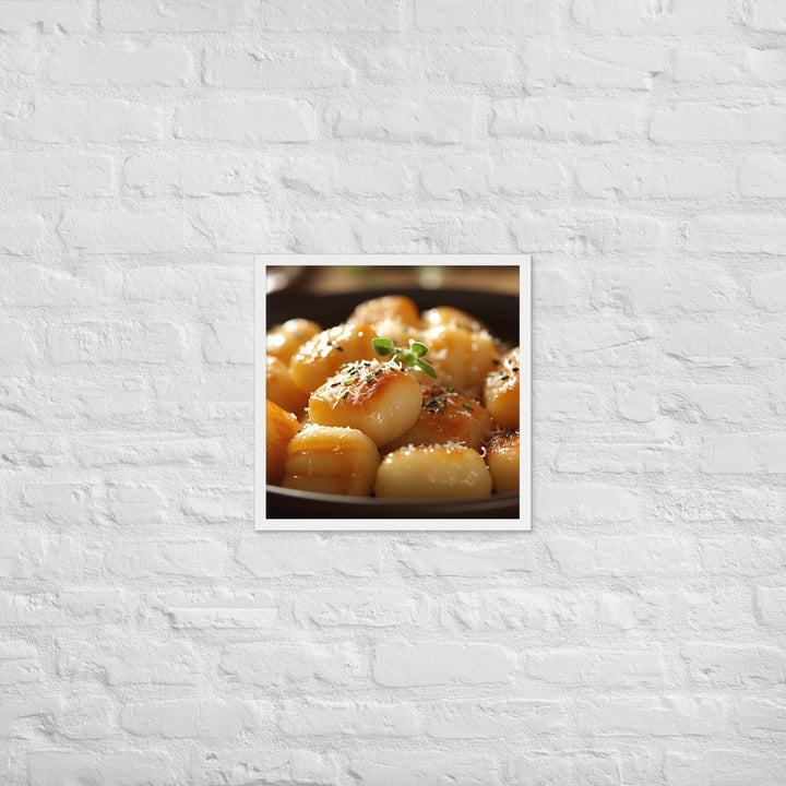 Gnocchi Framed poster 🤤 from Yumify.AI