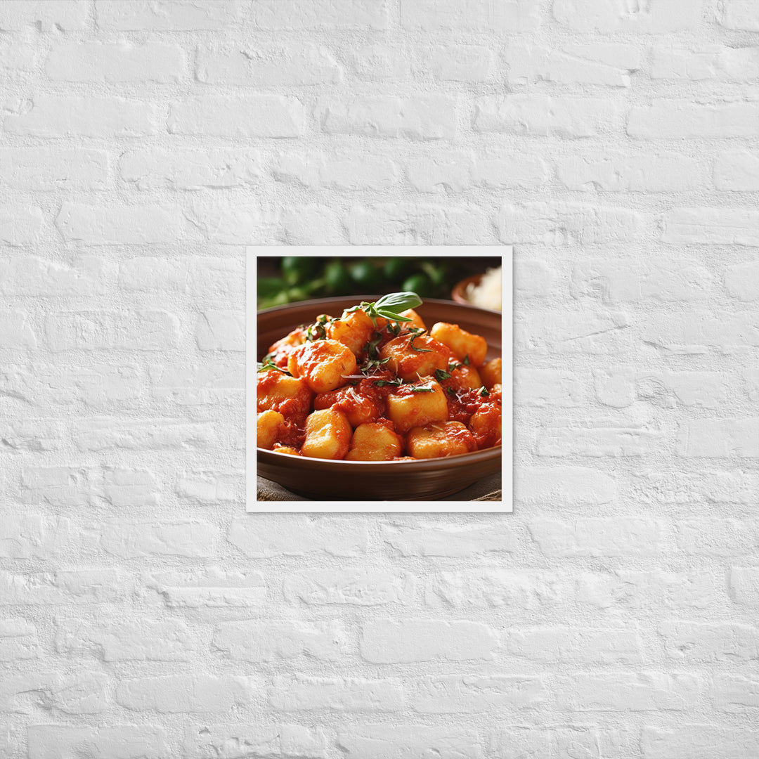 Gnocchi Framed poster 🤤 from Yumify.AI