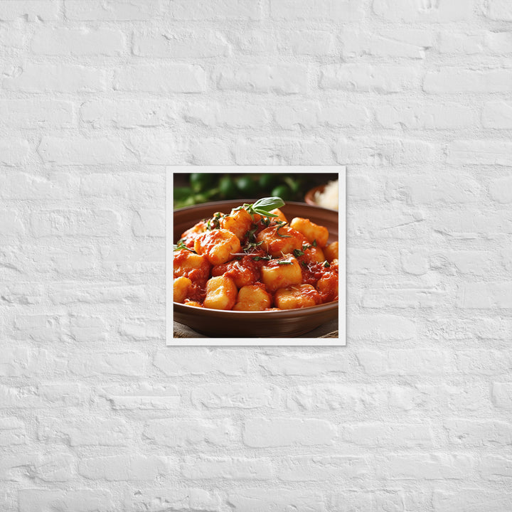 Gnocchi Framed poster 🤤 from Yumify.AI