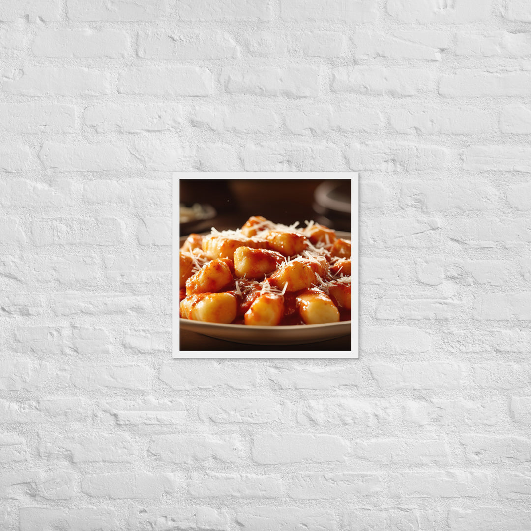 Gnocchi Framed poster 🤤 from Yumify.AI