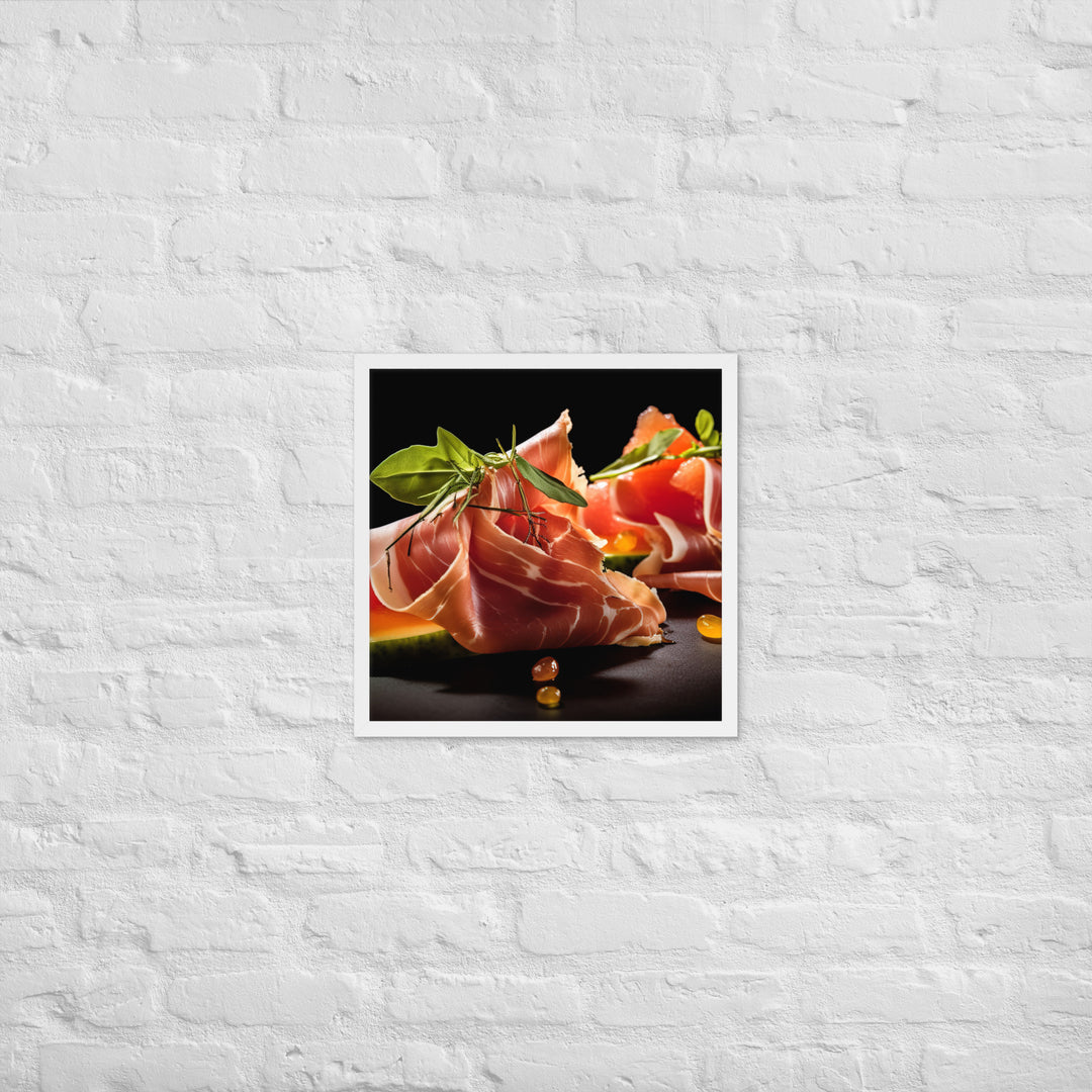 Prosciutto e Melone Framed poster 🤤 from Yumify.AI