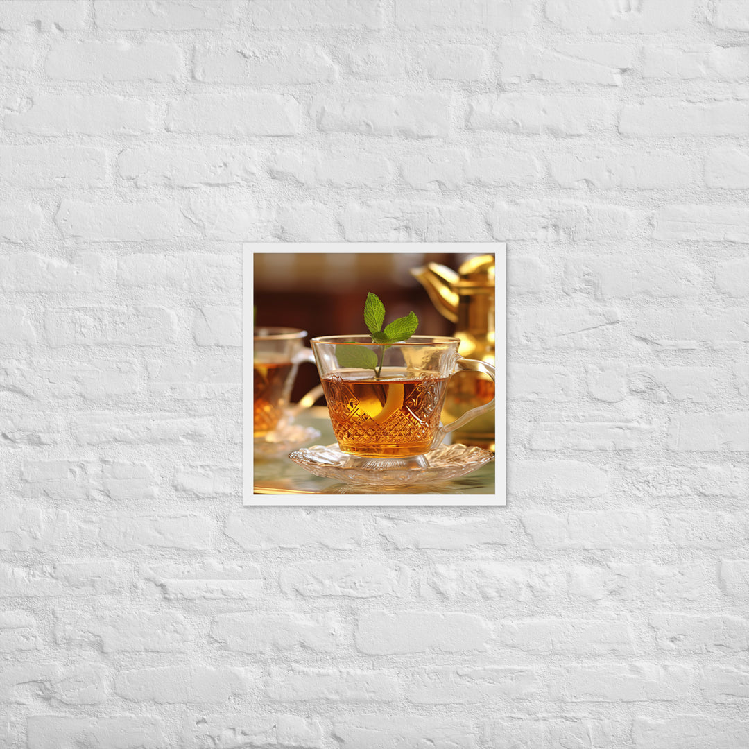 Moroccan Mint Tea Framed poster 🤤 from Yumify.AI