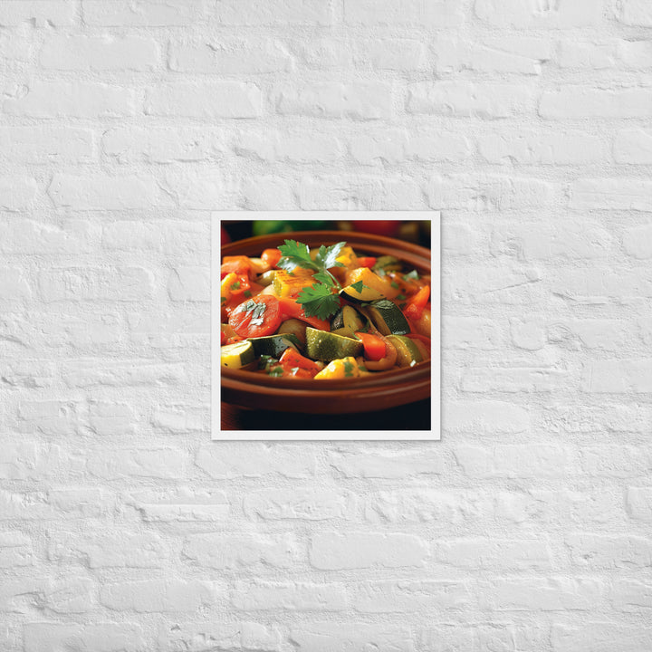 Vegetable Tagine Framed poster 🤤 from Yumify.AI